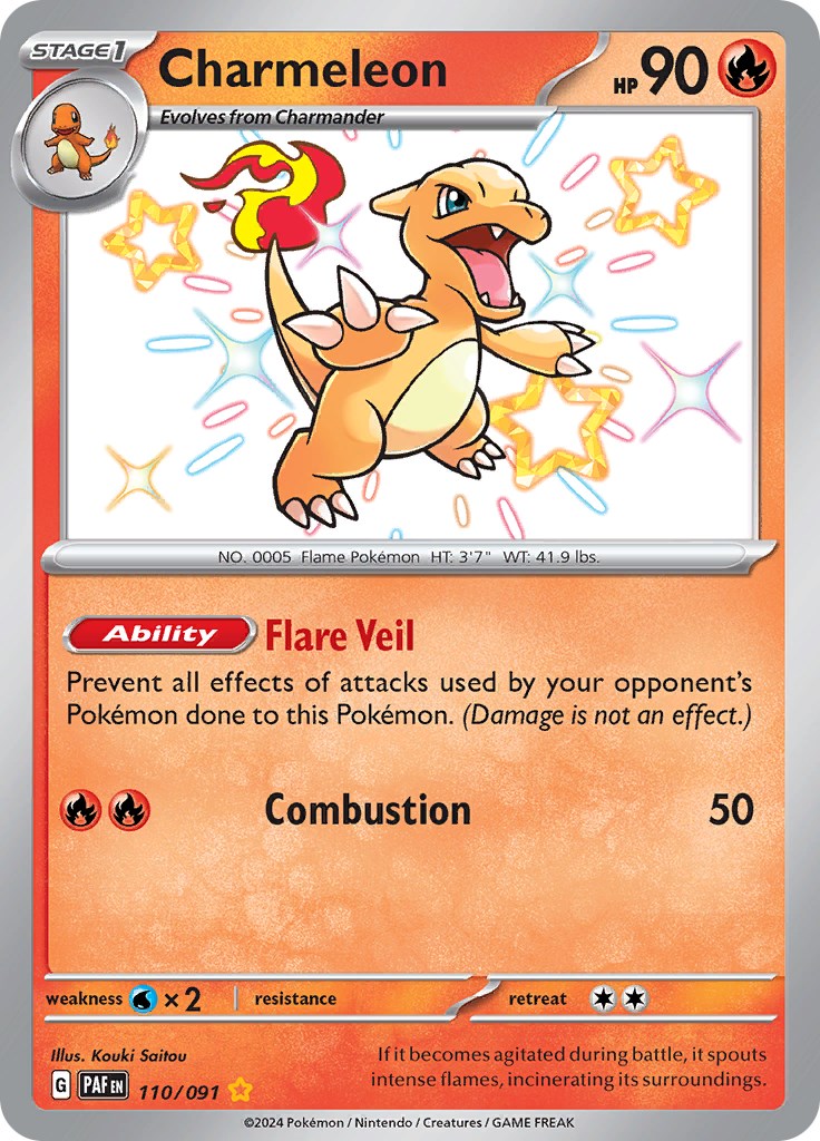Charmeleon (110/091) [Scarlet & Violet: Paldean Fates] | Odin's Place