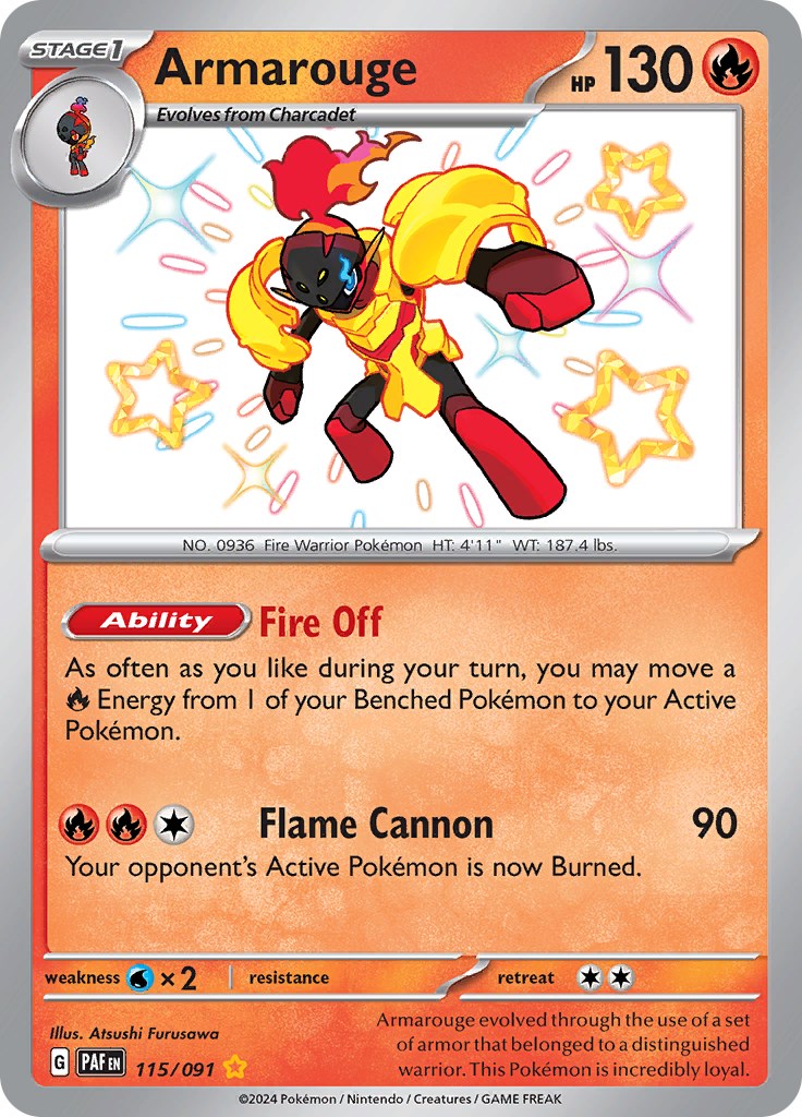 Armarouge (115/091) [Scarlet & Violet: Paldean Fates] | Odin's Place