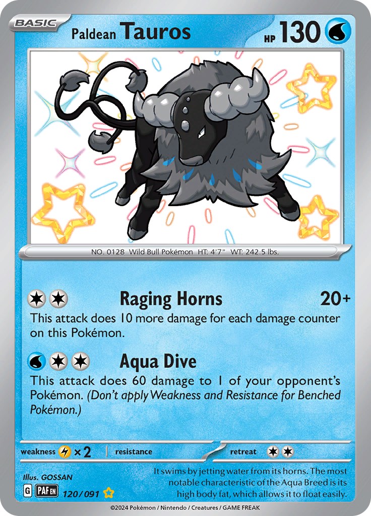 Paldean Tauros (120/091) [Scarlet & Violet: Paldean Fates] | Odin's Place
