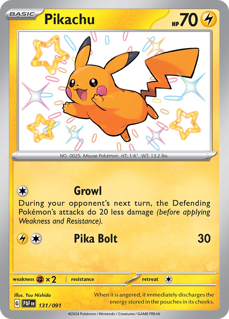 Pikachu (131/091) [Scarlet & Violet: Paldean Fates] | Odin's Place