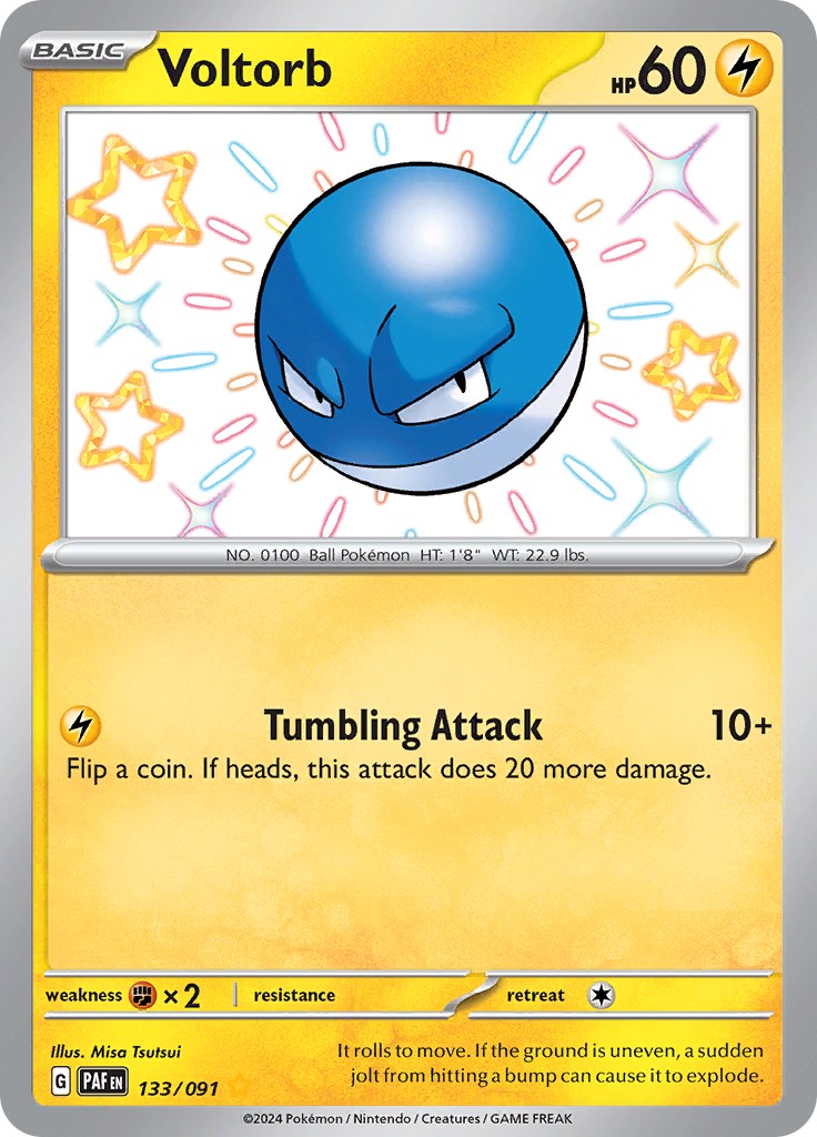 Voltorb (133/091) [Scarlet & Violet: Paldean Fates] | Odin's Place
