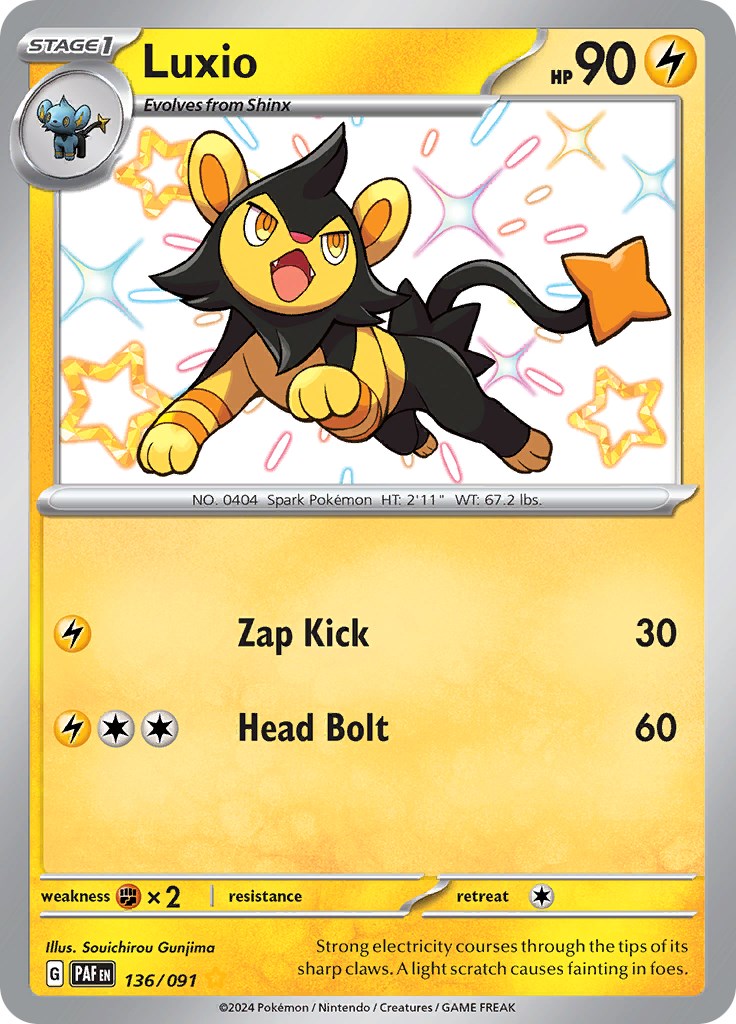 Luxio (136/091) [Scarlet & Violet: Paldean Fates] | Odin's Place
