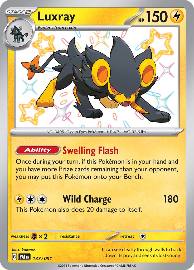 Luxray (137/091) [Scarlet & Violet: Paldean Fates] | Odin's Place