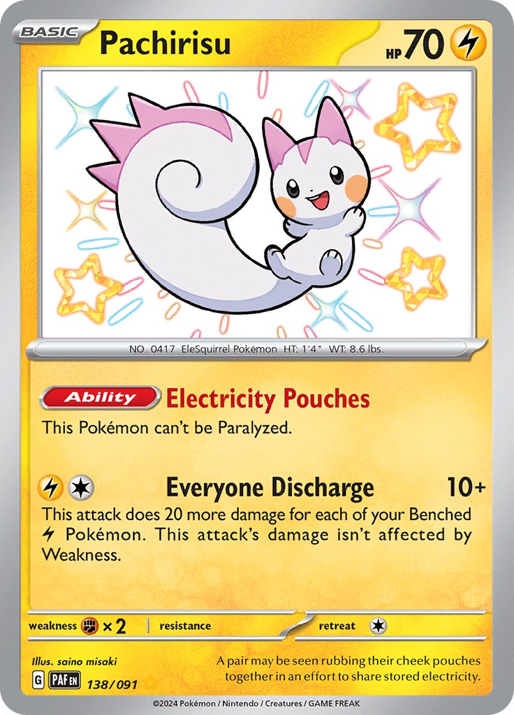 Pachirisu (138/091) [Scarlet & Violet: Paldean Fates] | Odin's Place
