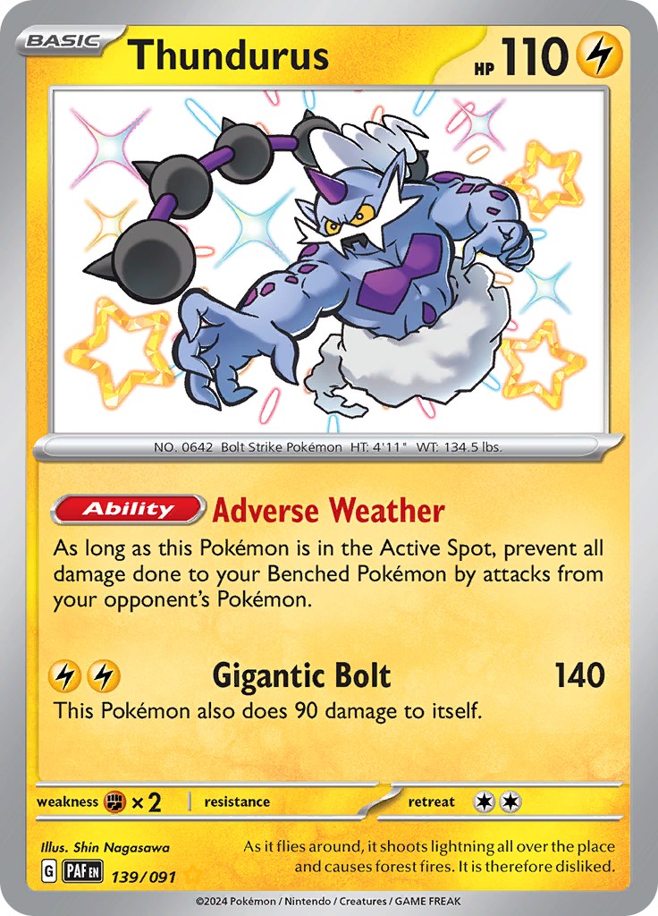 Thundurus (139/091) [Scarlet & Violet: Paldean Fates] | Odin's Place