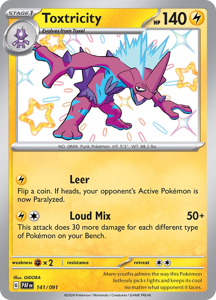 Toxtricity (141/091) [Scarlet & Violet: Paldean Fates] | Odin's Place