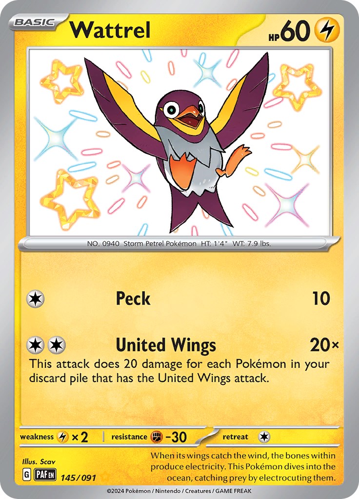 Wattrel (145/091) [Scarlet & Violet: Paldean Fates] | Odin's Place