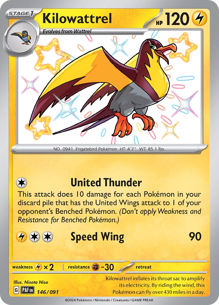 Kilowattrel (146/091) [Scarlet & Violet: Paldean Fates] | Odin's Place