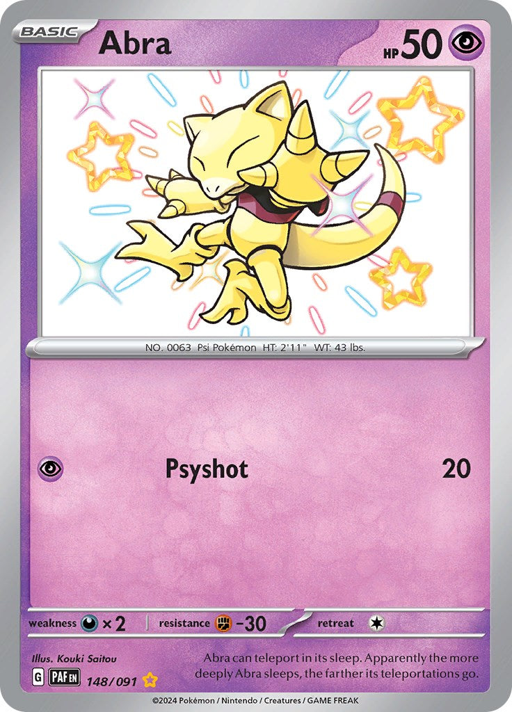 Abra (148/091) [Scarlet & Violet: Paldean Fates] | Odin's Place