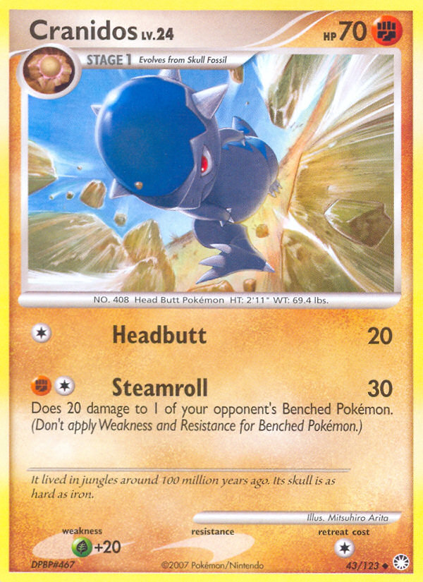 Cranidos (43/123) [Diamond & Pearl: Mysterious Treasures] | Odin's Place