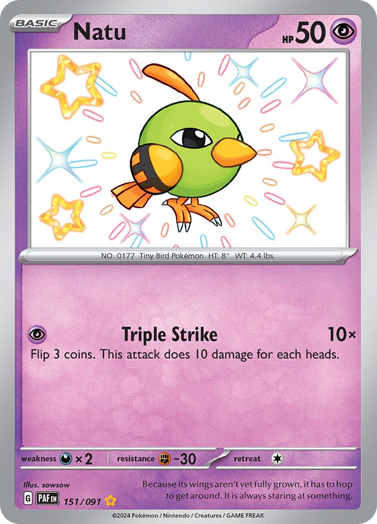 Natu (151/091) [Scarlet & Violet: Paldean Fates] | Odin's Place