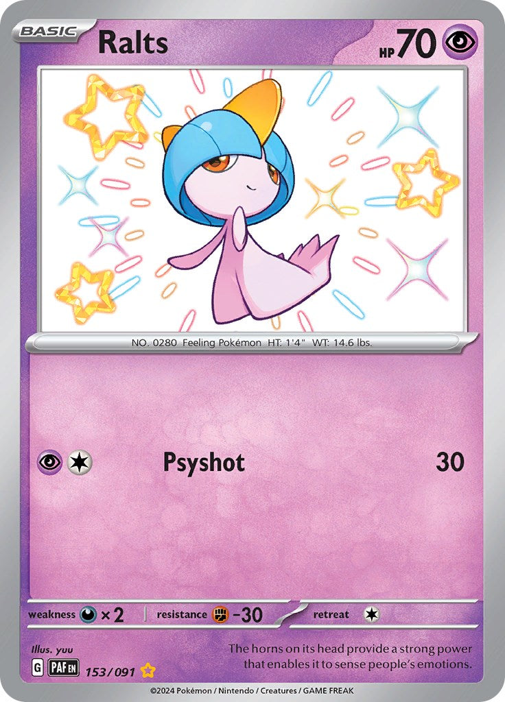 Ralts (153/091) [Scarlet & Violet: Paldean Fates] | Odin's Place