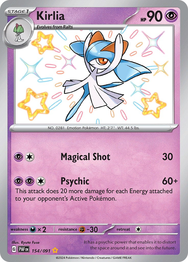 Kirlia (154/091) [Scarlet & Violet: Paldean Fates] | Odin's Place