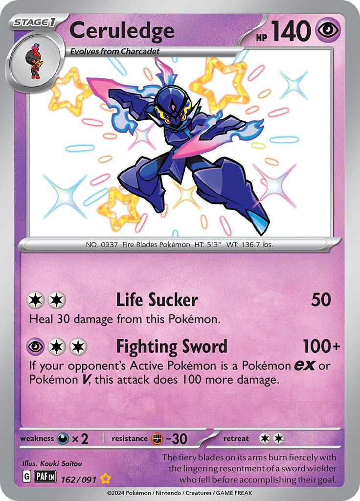 Ceruledge (162/091) [Scarlet & Violet: Paldean Fates] | Odin's Place