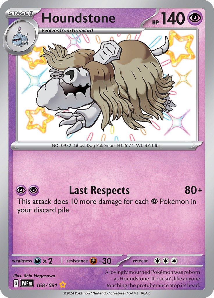 Houndstone (168/091) [Scarlet & Violet: Paldean Fates] | Odin's Place