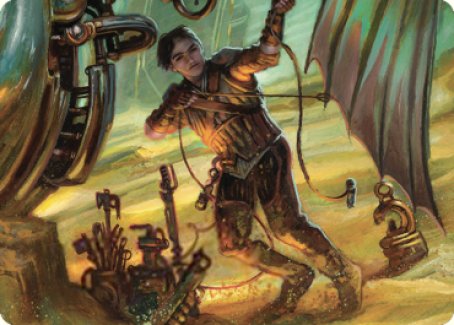 Mishra, Excavation Prodigy Art Card [The Brothers' War Art Series] | Odin's Place