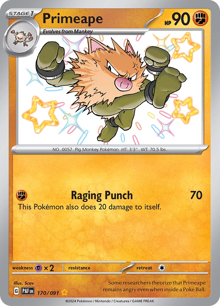 Primeape (170/091) [Scarlet & Violet: Paldean Fates] | Odin's Place