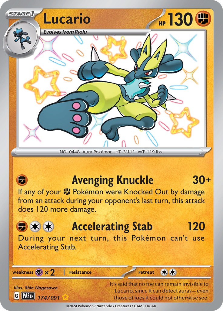 Lucario (174/091) [Scarlet & Violet: Paldean Fates] | Odin's Place
