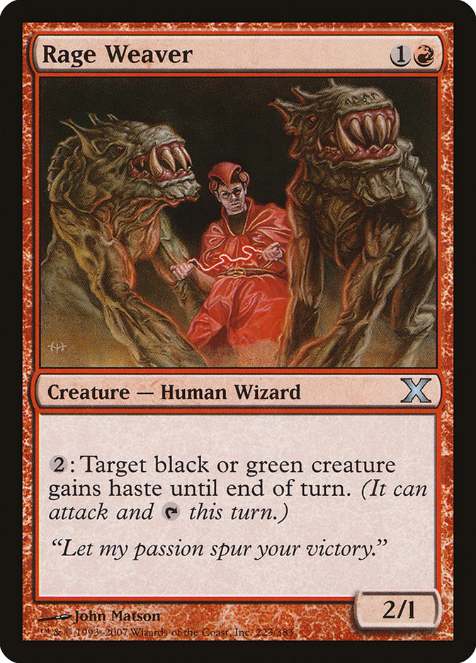 Rage Weaver (223) [Tenth Edition] | Odin's Place