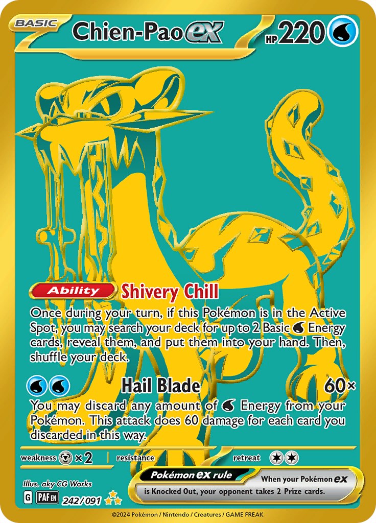 Chien-Pao ex (242/091) [Scarlet & Violet: Paldean Fates] | Odin's Place