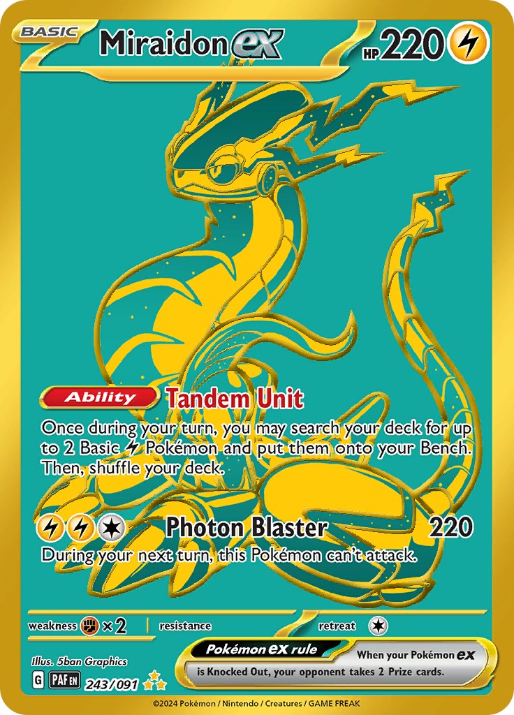 Miraidon ex (243/091) [Scarlet & Violet: Paldean Fates] | Odin's Place