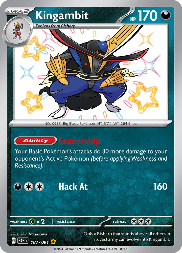 Kingambit (187/091) [Scarlet & Violet: Paldean Fates] | Odin's Place