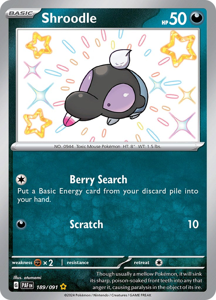 Shroodle (189/091) [Scarlet & Violet: Paldean Fates] | Odin's Place