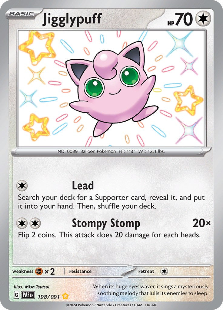 Jigglypuff (198/091) [Scarlet & Violet: Paldean Fates] | Odin's Place