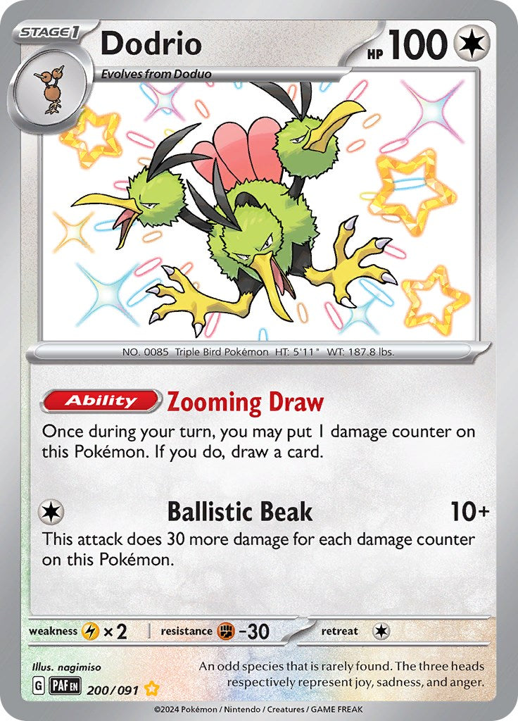 Dodrio (200/091) [Scarlet & Violet: Paldean Fates] | Odin's Place