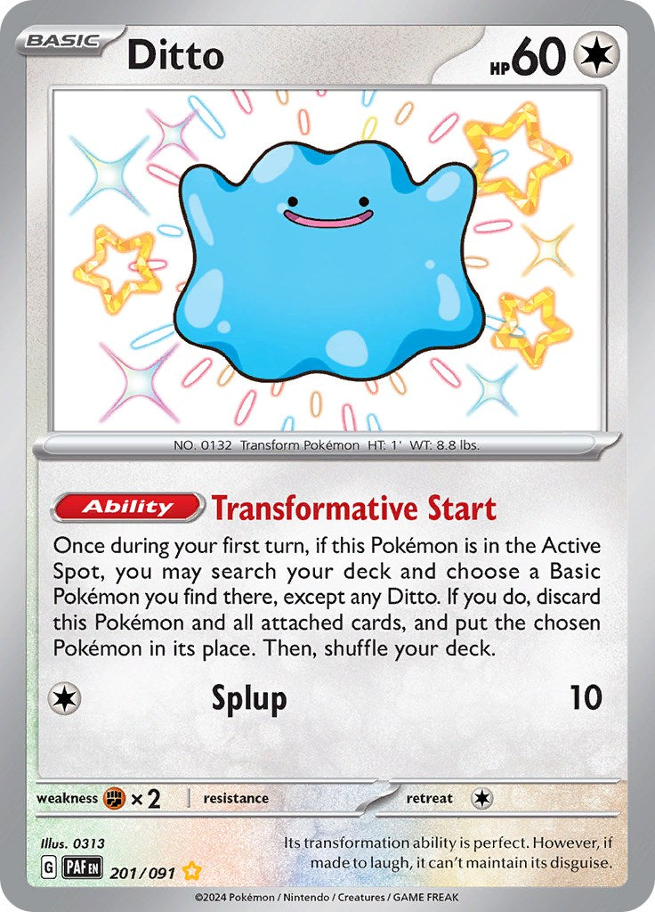 Ditto (201/091) [Scarlet & Violet: Paldean Fates] | Odin's Place