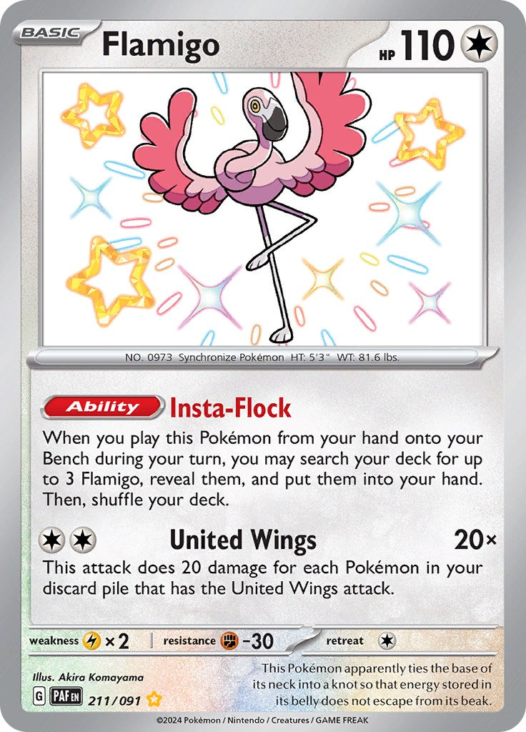 Flamigo (211/091) [Scarlet & Violet: Paldean Fates] | Odin's Place