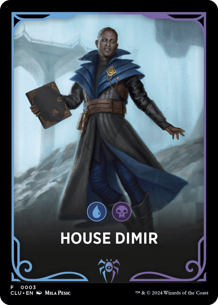 House Dimir Theme Card [Ravnica: Clue Edition Tokens] | Odin's Place
