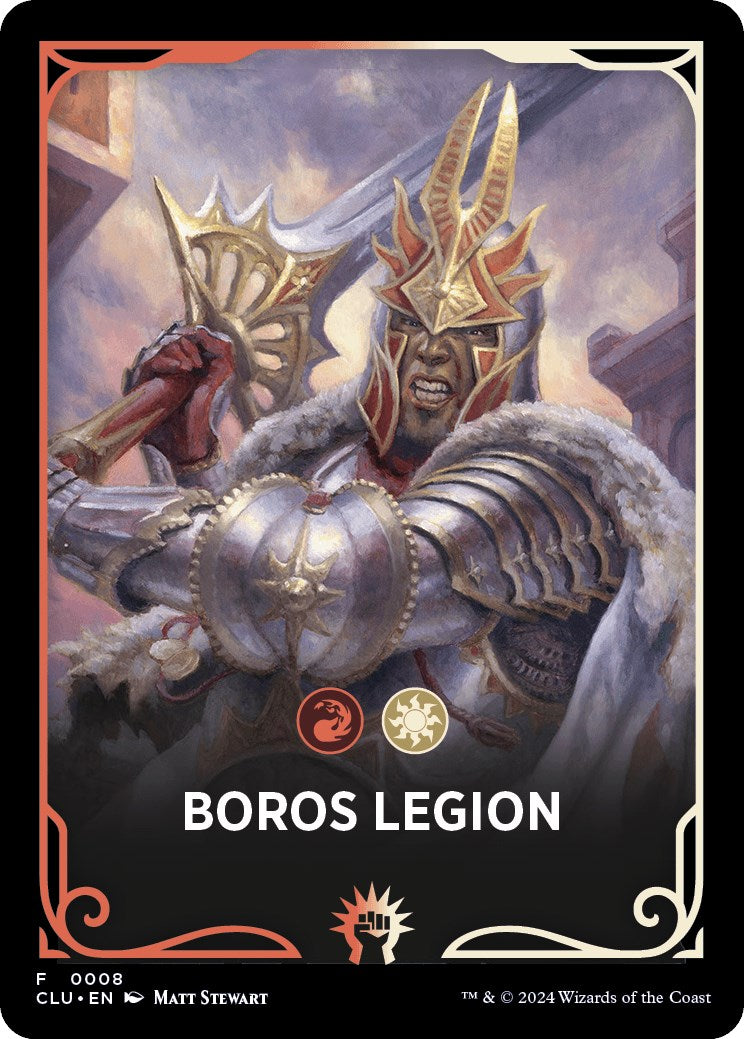 Boros Legion Theme Card [Ravnica: Clue Edition Tokens] | Odin's Place