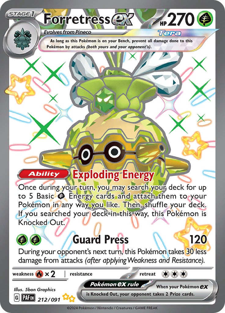 Forretress ex (212/091) [Scarlet & Violet: Paldean Fates] | Odin's Place