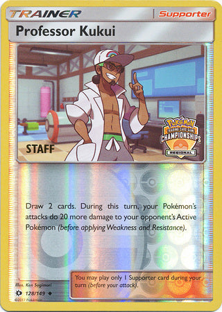 Professor Kukui (128/149) (Regional Championship Promo Staff) [Sun & Moon: Base Set] | Odin's Place