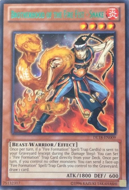 Brotherhood of the Fire Fist - Snake (Green) [DL18-EN009] Rare | Odin's Place