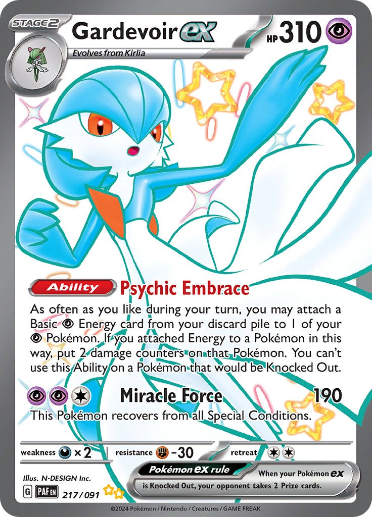 Gardevoir ex (217/091) [Scarlet & Violet: Paldean Fates] | Odin's Place