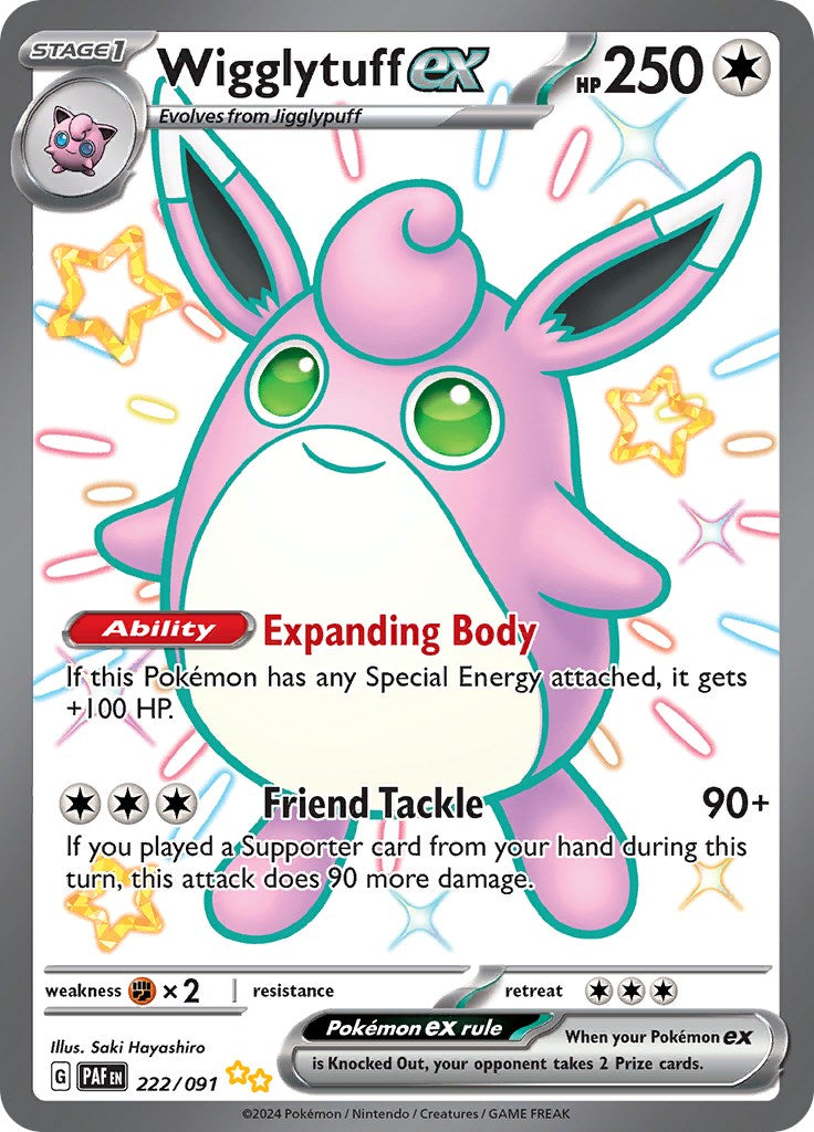 Wigglytuff ex (222/091) [Scarlet & Violet: Paldean Fates] | Odin's Place