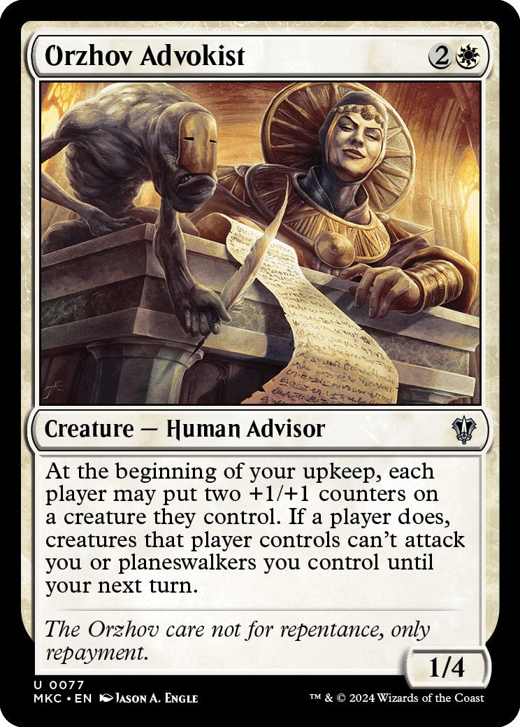 Orzhov Advokist [Murders at Karlov Manor Commander] | Odin's Place