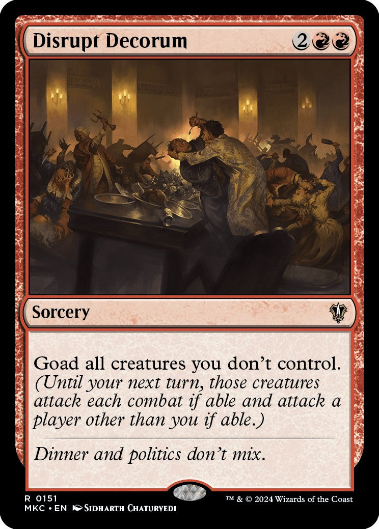 Disrupt Decorum [Murders at Karlov Manor Commander] | Odin's Place