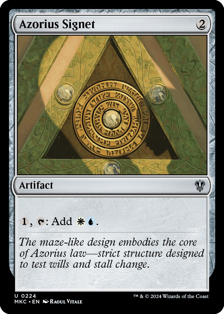 Azorius Signet [Murders at Karlov Manor Commander] | Odin's Place