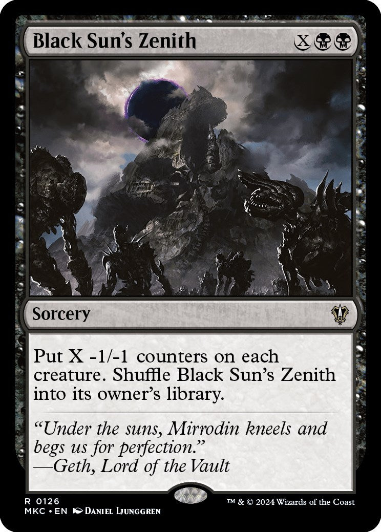 Black Sun's Zenith [Murders at Karlov Manor Commander] | Odin's Place