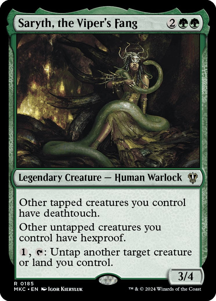 Saryth, the Viper's Fang [Murders at Karlov Manor Commander] | Odin's Place
