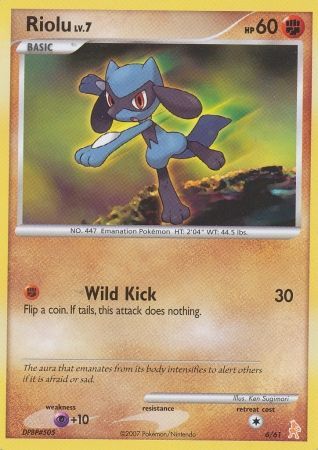Riolu (6/61) [Diamond & Pearl: Trainer Kit - Lucario] | Odin's Place