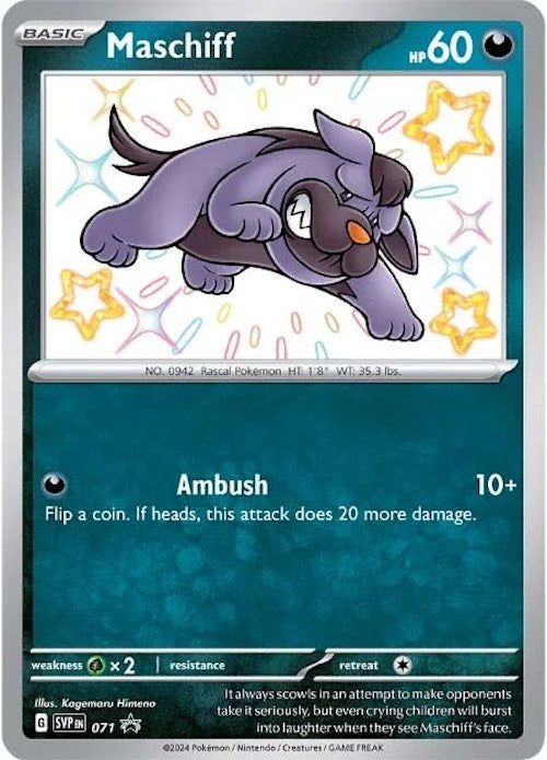 Maschiff (SVP071) [Scarlet & Violet: Black Star Promos] | Odin's Place