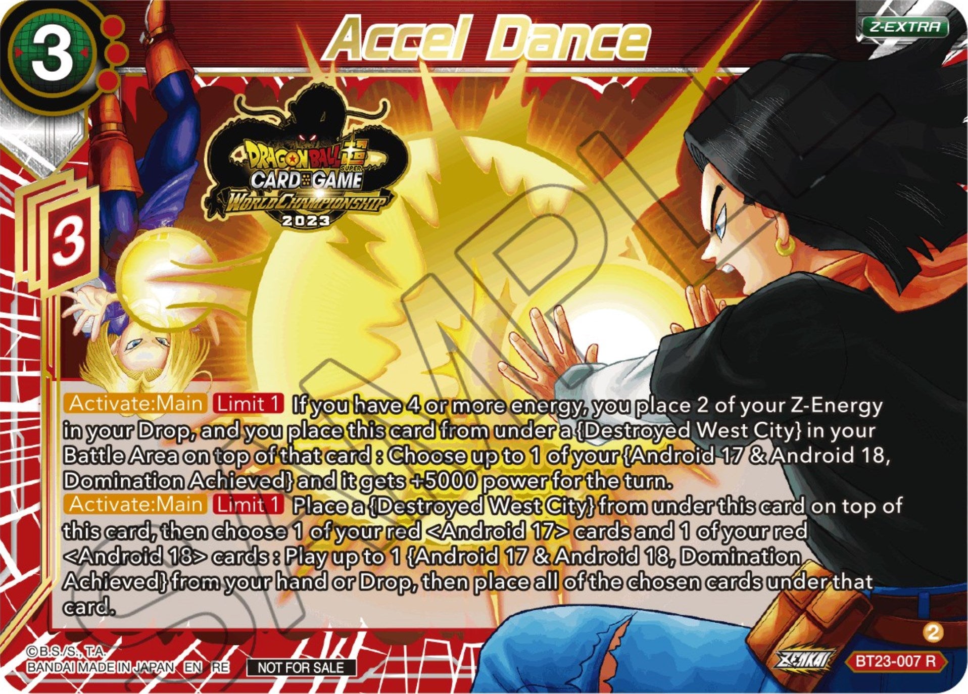 Accel Dance (2023 World Championship Z-Extra Card Set) (BT23-007) [Tournament Promotion Cards] | Odin's Place