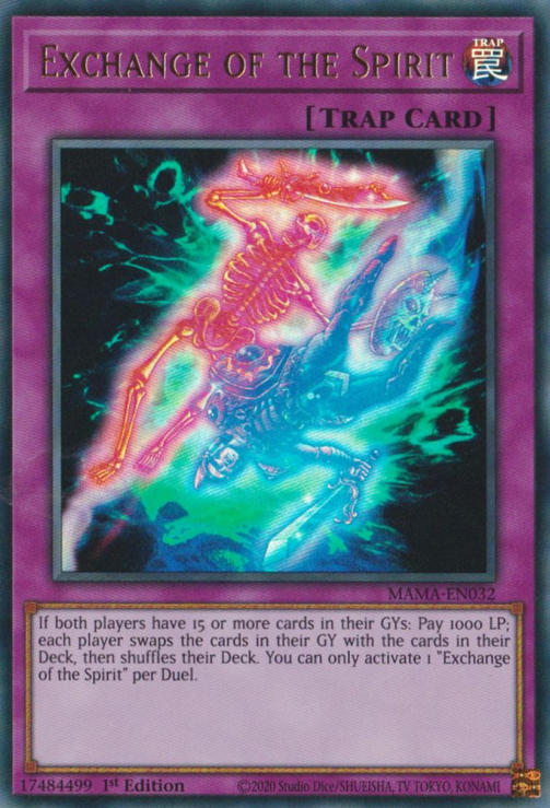 Exchange of the Spirit [MAMA-EN032] Ultra Rare | Odin's Place