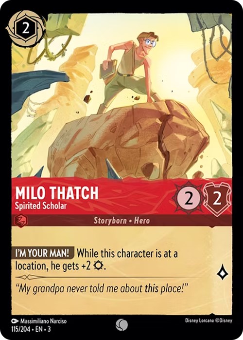 Milo Thatch - Spirited Scholar (115/204) [Into the Inklands] | Odin's Place