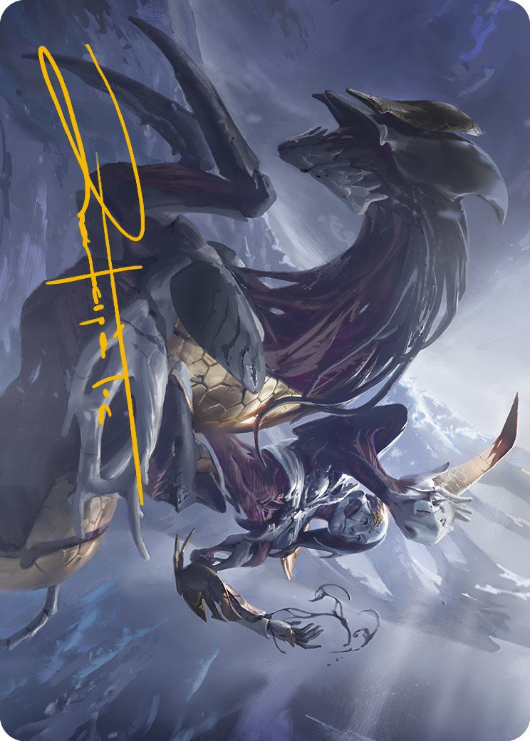 Ria Ivor, Bane of Bladehold Art Card (Gold-Stamped Signature) [Phyrexia: All Will Be One Art Series] | Odin's Place
