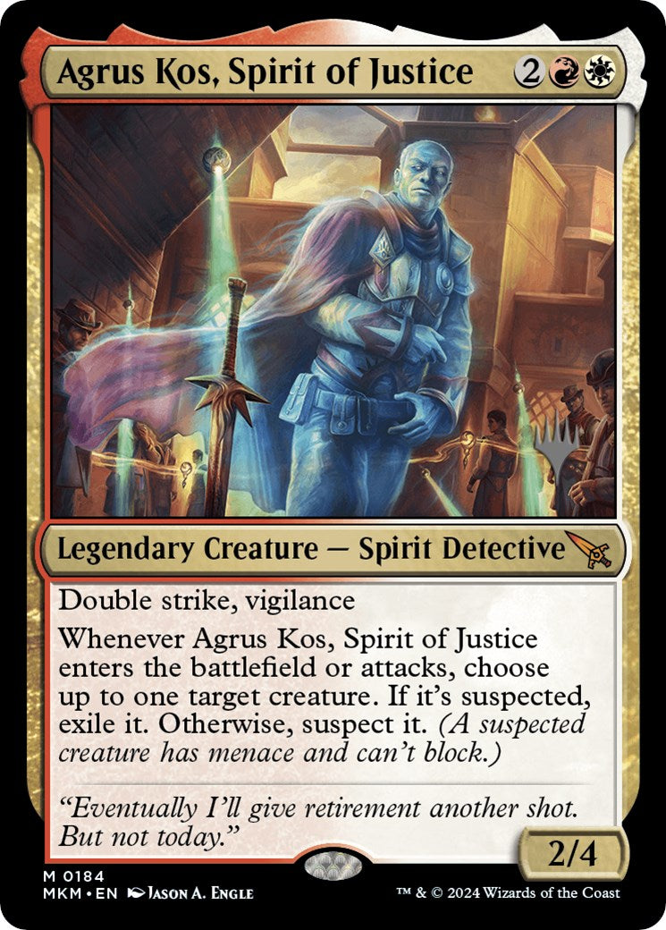 Agrus Kos, Spirit of Justice (Promo Pack) [Murders at Karlov Manor Promos] | Odin's Place